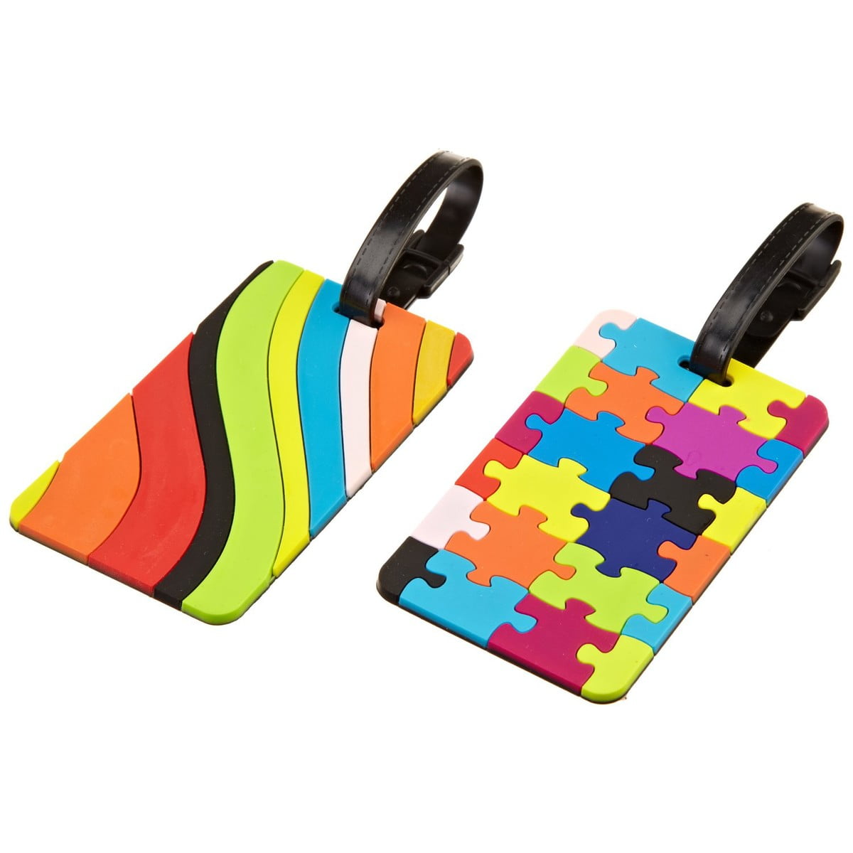 Travelon Set of 2 Puzzles and Swirls Luggage Tags