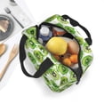 thumbnail image 5 of Yiaed Green Kiwi Print Insulated Lunch Bag Reusable Cute Tote Lunch Box, Leakproof Cooler Lunch Bags for Work Office Travel School Picnic, 5 of 5
