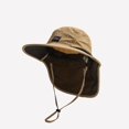 thumbnail image 3 of New Bucket Hat Fishing Caps Wide Brim Fisherman Hat Hiking Hats Panama Cap Sun Hat NAVY BLUE, 3 of 7