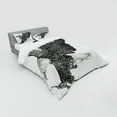 thumbnail image 2 of Ambesonne Animal Bedding Set 4 Pcs, Bald Eagle Swoop Sketchy, Queen, Black Pale Grey, 2 of 2
