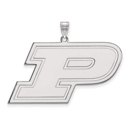 Purdue Extra Large (1 Inch) Pendant (10k White Gold)