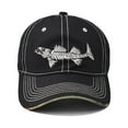 thumbnail image 4 of ZHENHONG Womens and Mens Baseball Caps Popular Summer Denim Beach Sunscreen Hat Casual Graphic Visor Hat Black, 4 of 5