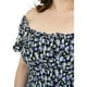 thumbnail image 4 of Vestido smock Roman Fashion Tallas Extras 1551 Negro Floreado Talla 40, 4 of 6