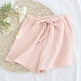 thumbnail image 3 of Hienoo Women's Cotton Linen Shorts Comfortable Casual Beach Lounge Shorts, Sizes M-XL, 3 of 3