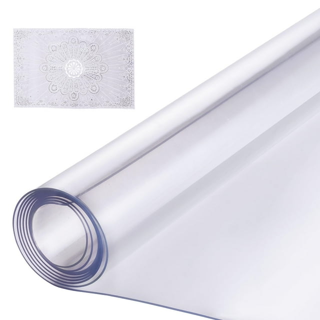 Mantel VEVOR de plástico, 1,5 mm de grosor, PVC transparente, 60 x 240 cm