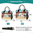 thumbnail image 2 of Dogs Sea Beach Sun Umbrella Cooler Bag Lunch Bag Soft Cooler Cooling Tote Insulated Lunch Box for Adult Men Women, 2 of 6