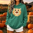 thumbnail image 2 of Josdec Women's Cute Animal Print Drawstring Hoodies Long Sleeve Kangaroo Pocket Casual Pullover Sweatshirt S-2XL, 2 of 6