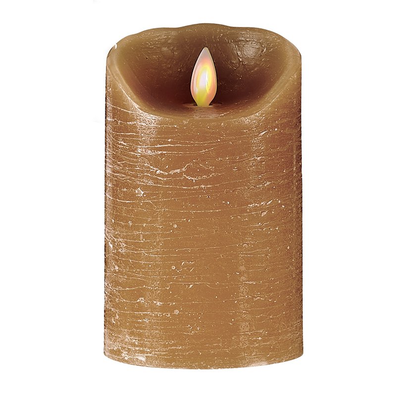 Forever Flame Flameless Taupe Distressed Candle