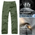 thumbnail image 5 of liyiyiyia Men's Lightweight Hiking Pants Convertible Quick Drying Zip Off Fishing Safari Travel Boy Scout Pants w/Blet, 5 of 8