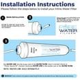 Inline Water Filter Kit for Ice Makers with 1/4