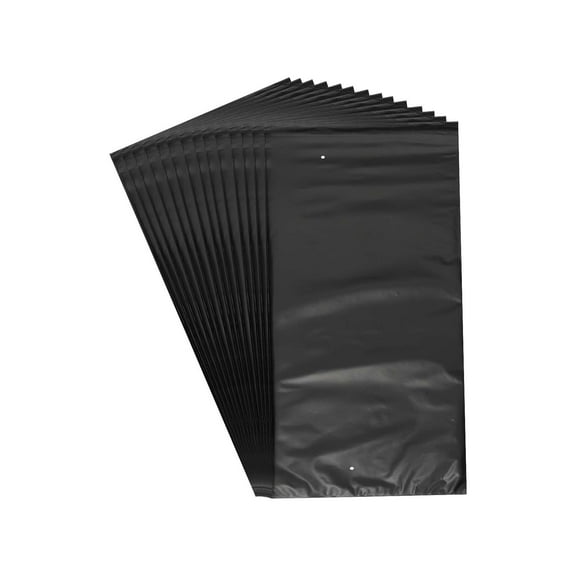 Uxcell Shrink Wrap Bags,50Pcs 8 x 16 Inches Black POF Heat Shrink Wrap Bags for Packaging Gift Baskets, Soap,Bath Balls,Candles, Stationery, Cosmetics and Homemade DIY Crafts