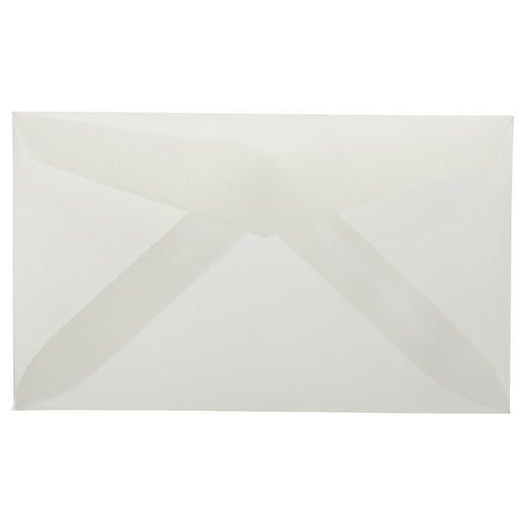 JAM Paper 2Pay Translucent Envelopes, 2.5x4.3, 25/Pack, Clear