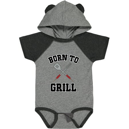 

Inktastic BBQ Born to Grill Gift Boys or Girls Baby Bodysuit