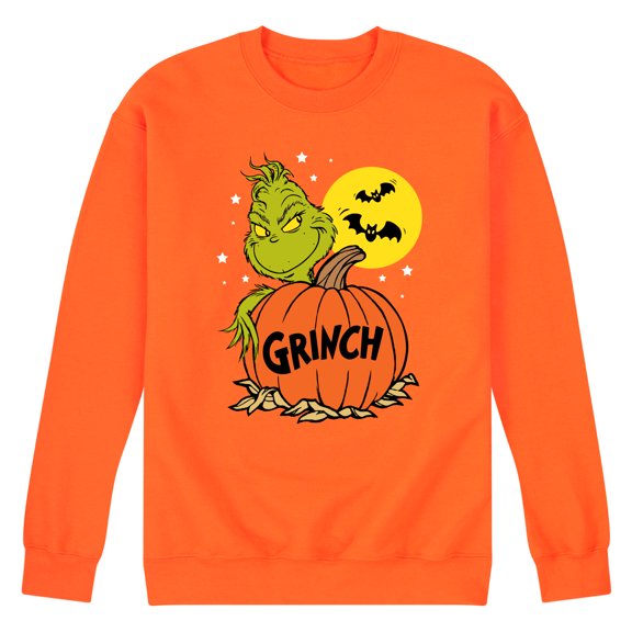 The Grinch  - Grinch And Pumpkin  - Mens Crew Fleece