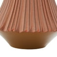 thumbnail image 5 of DecMode 13" Ribbed Orange Ceramic Vase, 5 of 9
