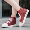 thumbnail image 5 of Mepaouo Rhinestone Fashion Sneakers for Women High Top Platform Walking Glitter Canvas Running Shoes, 5 of 8