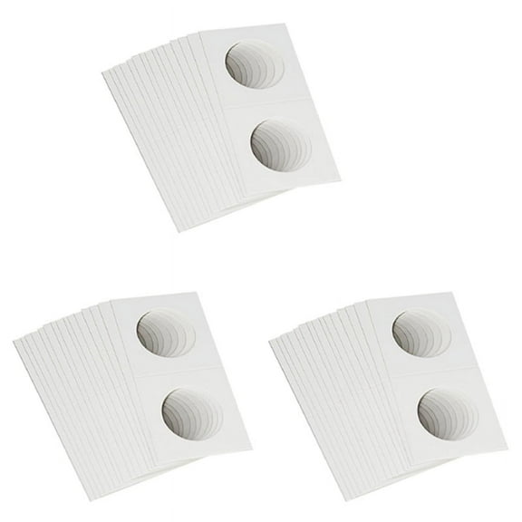 300PCS Square Cardboard Coin Holders Coin Supplies Coin Album Collection Lighthouse Stamp Coin Holder Cover Case Storage