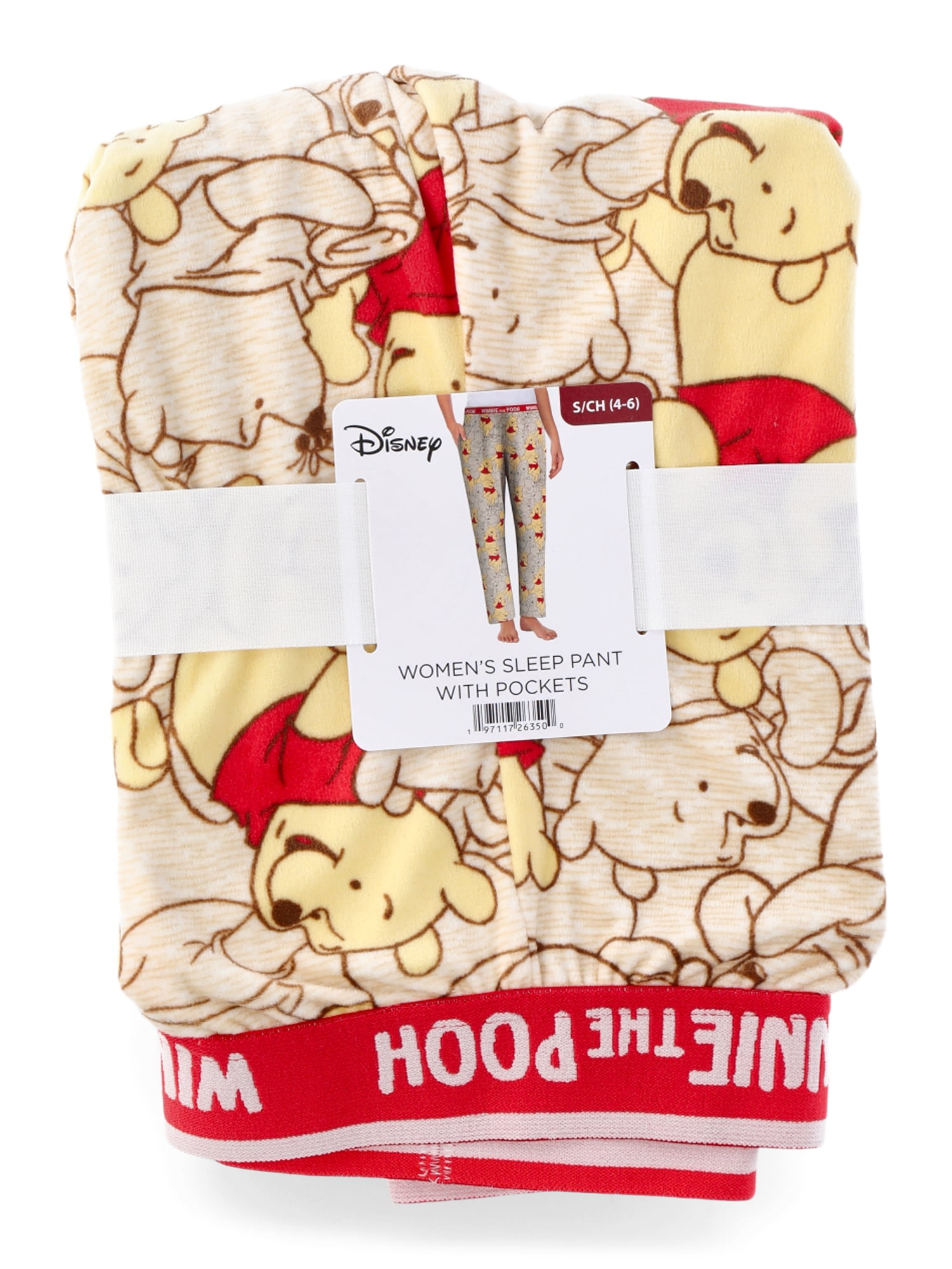 Disney Women's Winnie The Pooh Velour Sleep Pants, Sizes XS-3X