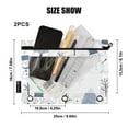 thumbnail image 4 of FORMRS 2 Pack Pencil Pouch for 3 Ring Binder with Clear Window Zipper Case, Cute Snowmen, 4 of 6