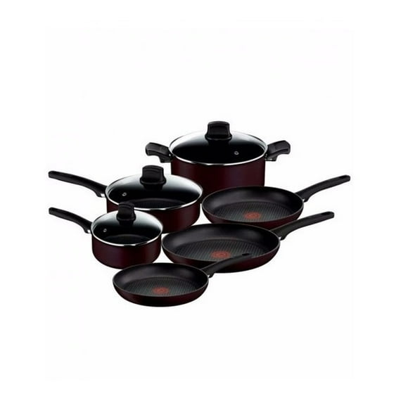 Batería 9 Pzas T-fal Signature C6874602M Titanio Morado