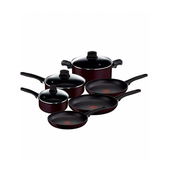 Batería 9 Pzas T-fal Signature C6874602M Titanio Morado
