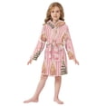 thumbnail image 6 of FORMRS Niños Bathrobe Unisex Hooded Robe Soft Plush Pajamas Sleepwear, Size 7-9T, Gingerbread Houses, 6 of 7