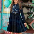 thumbnail image 2 of DISNIMO Butterfly Dress for Girls Long Sleeve Flower Dress Kids Girl Dress 7-8 Years Old Children Skater Dress Kids Twirly Dress Girls Midi Dresses Kid Swing Dress Girl Back To School Dress Button, 2 of 7