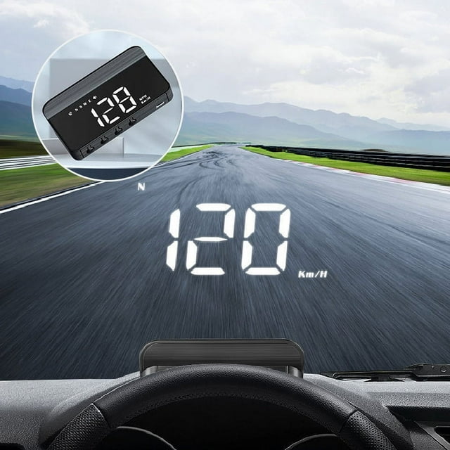 Dvkptbk A Monitor Car Mounted Head Up Display Gps Speed Display Wireless New Energy Vehicle Multifunctional Instrument Projector Home Essentials