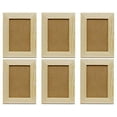 Creative Hobbies 6Pack, DIY Paintable Unfinished Wood Craft Photo