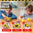 thumbnail image 6 of USA Toyz Yellow Truck Bots Construction Truck Transforming Robot Vehicles Toys for Kids Ages 3+, 6 of 7