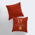 thumbnail image 4 of Joy to the World | Red Throw Pillow | Home Decor | Christmas Pillow Cover | Christmas Décor | Red Throw Pillow | Luxury Home Decor | Mom Gift, 4 of 6