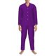 thumbnail image 3 of Fotbe Purple Pijama de Hombre con Estampado de Manga Larga, Conjunto de 2 Piezas, Ropa de Dormir Suave y Cómoda con Bolsillos-Small, 3 of 7