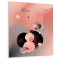 thumbnail image 2 of Designart "Profound Intimacy Pink Minimalism I" Minimalism Metal Wall Art, 2 of 5