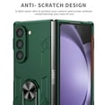 thumbnail image 4 of Allytechgroup Galaxy Z Fold 6 Magnetic Case, Compatible with Car Mount Shockproof Ring Holder Anti-Scratch Bumper Slim Hard PC Cover Phone Case for Samsung Galaxy Z Fold6, Darkgreen, 4 of 12