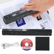Portable Scanner A4 Document Handheld Scanner 900DPI JPG PDF Formate for Business Picture, Black