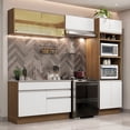 thumbnail image 2 of Cocina Integral 270cm Glamy Madesa 12 Marrón/Blanco, 2 of 5
