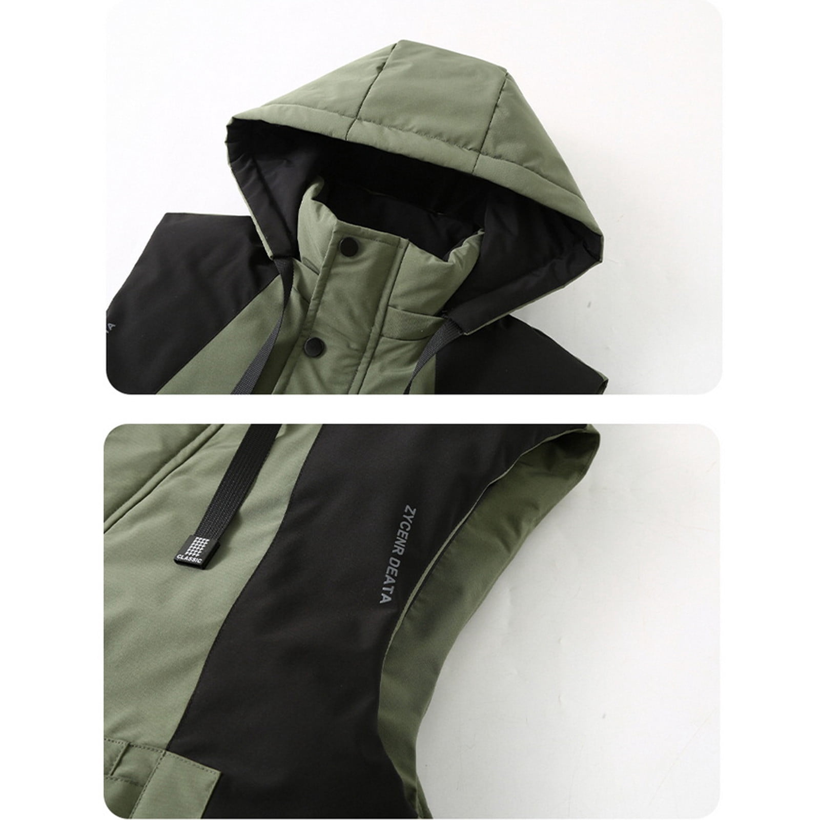 ZACPNCV Mens Lightweight Softshell Vest Windproof Sleeveless Jacket Zip Up Fleece Lined Vest Outerwear for Golf Running
