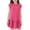 A01 Hot Pink, variant on qolati Girls Summer Dresses Cap Sleeve Spring Tshirt Mini Dress Kids Casual Crewneck Ruffle Hem Beach Sundress Loose Basic Skater Dresses 5-14 Years
