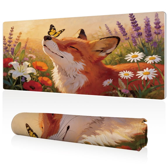 LIVEKEY XXL Gaming Mouse Pad 80x40cm Large Desk Mat with Full Coverage Durable Easy to Clean Non Slip Base and Stitched Edges for Office Work and Professional Gamers