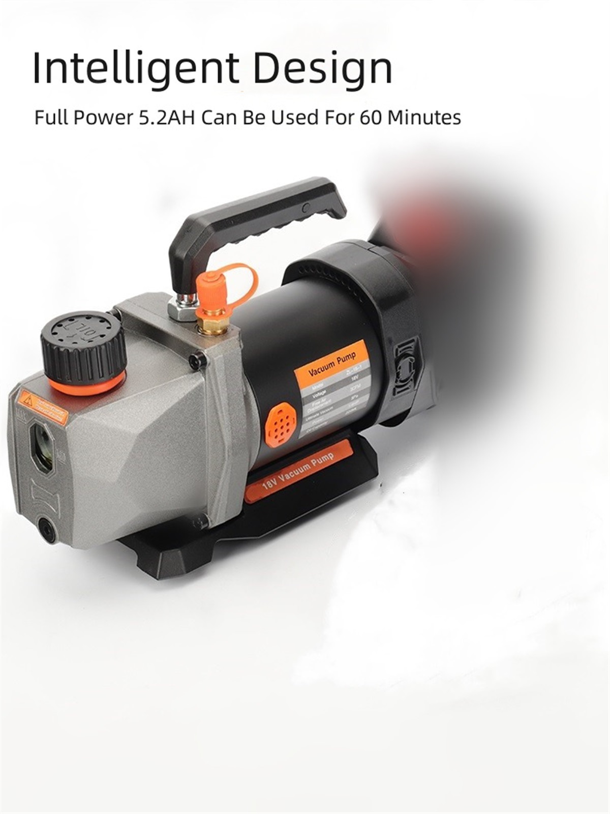 18V Lithium Battery Vacuum Pump 5Pa 80W 2.5CFM 1/4 Air Inlet Refrigeration For Car Household Air Conditioning For 18V Battery ,Easy to Operate