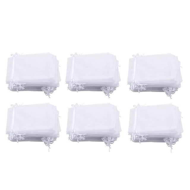 300 Piezas de 4 Por 6 Pulgadas Bolsas de Regalo de Organza Bolsas de Joyería Con Cordón Bolsas de Regalo de Boda ()