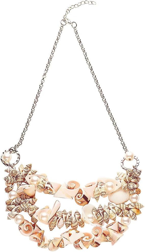 Natural Shell Bib Statement Necklaces Shell Necklace for Women