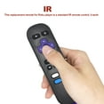 thumbnail image 4 of Yeacher Streaming Remote Control Wireless IR Smart Controller Replacement for Roku 1 2 3 4 LT HD XD XS Black, 4 of 7