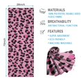 thumbnail image 2 of Pink and Black Of Leopard Print Hot Yoga Mat Towel Non Slip for Hot Yoga - Quick-Drying Yoga Mat Cover with 4 Corner Pockets with Travel Bag - Hot Yoga Towel Non Slip 74"x26", 2 of 6