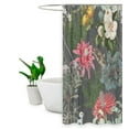thumbnail image 2 of Popular Retro Floral Design Shower Curtain with Hooks Modern Waterproof Shower Curtains, 2 of 10