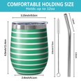 thumbnail image 5 of Modern 12oz Stainless Steel Insulated Wine Tumbler with Lid and Straw – Double Wall Vacuum Mug for Hot & Cold Drinks, 304 Steel Interior, Sweat-Free Design, 5 of 5