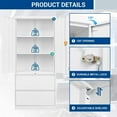thumbnail image 4 of MIIIKO File Cabinets for Home Office, Lateral File Cabinets with Lock,Steel Storage Cabinet with 2 Drawers and Doors for Hanging Files Letter/Legal/A4 Size Files, 4 of 8