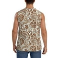 thumbnail image 4 of Pofeuu Indian Paisley1 Print Men's Muscle T-Shirt, Sleeveless, Muscle Tank, Classic Muscle Tee Top For Men Casual Sleeveless Muscle T-Shirt Trendy Clothes-Large, 4 of 7