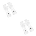 thumbnail image 3 of Ounissouiy Guantes de limpieza Cocina Látex Lavavajillas Estilo simple Resistente al desgaste Protector de manos transparente Baño Hotel Type2 NO2, 3 of 6