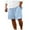 Blue, variant on Mens Casual Shorts Male Shorts Cotton Shorts Multi Bag Tethered Striped Beach Pants Men Shorts Summer Khaki XXXL